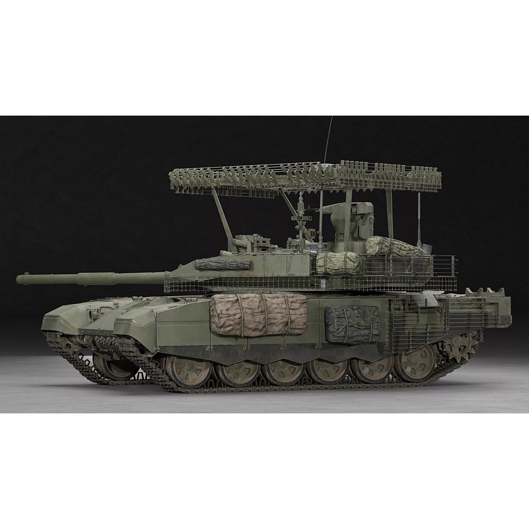 T-90M Proryv 3D Model – Low Poly Game Ready Tank with PBR Textures - View 45