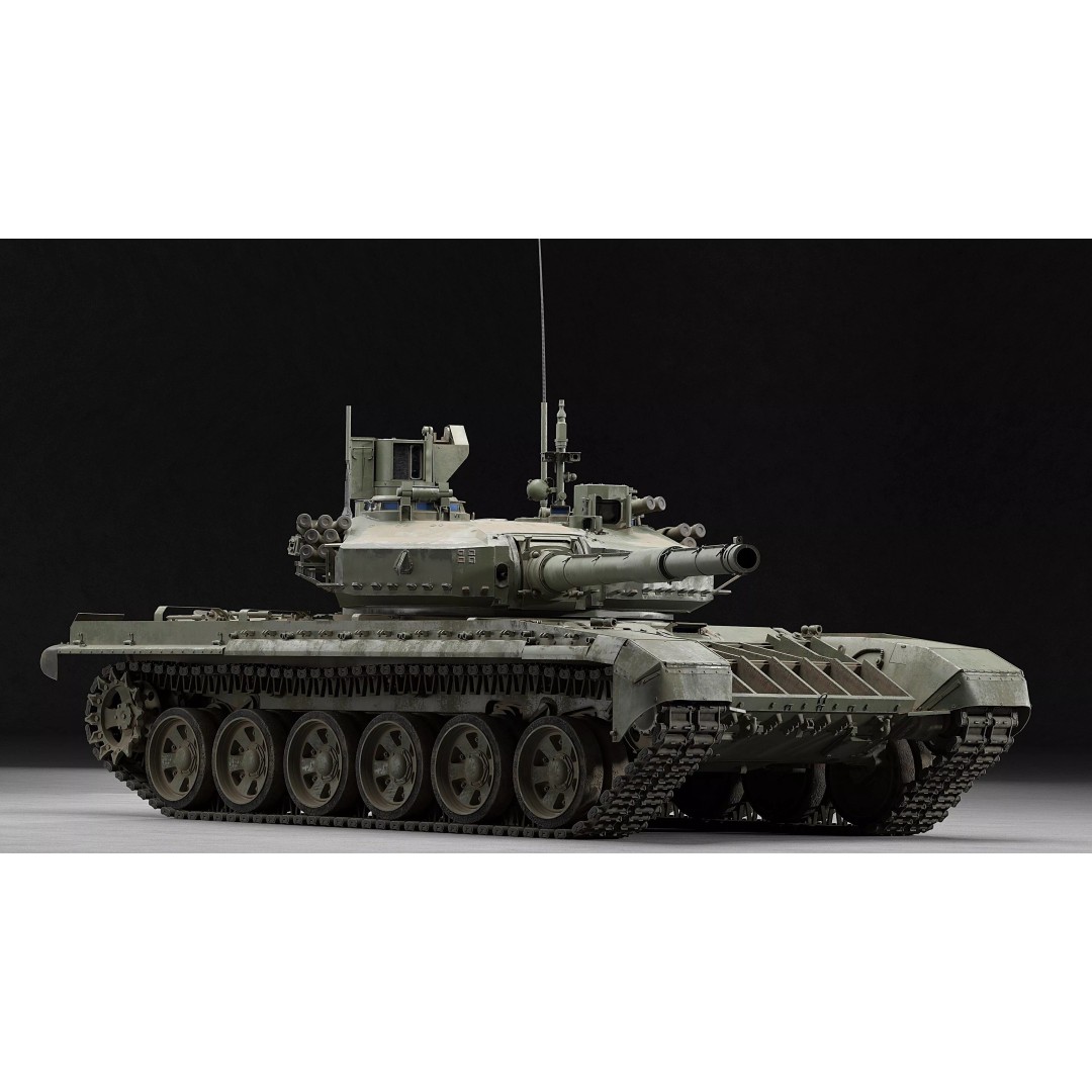 T-90M Proryv 3D Model – Low Poly Game Ready Tank with PBR Textures - View 46