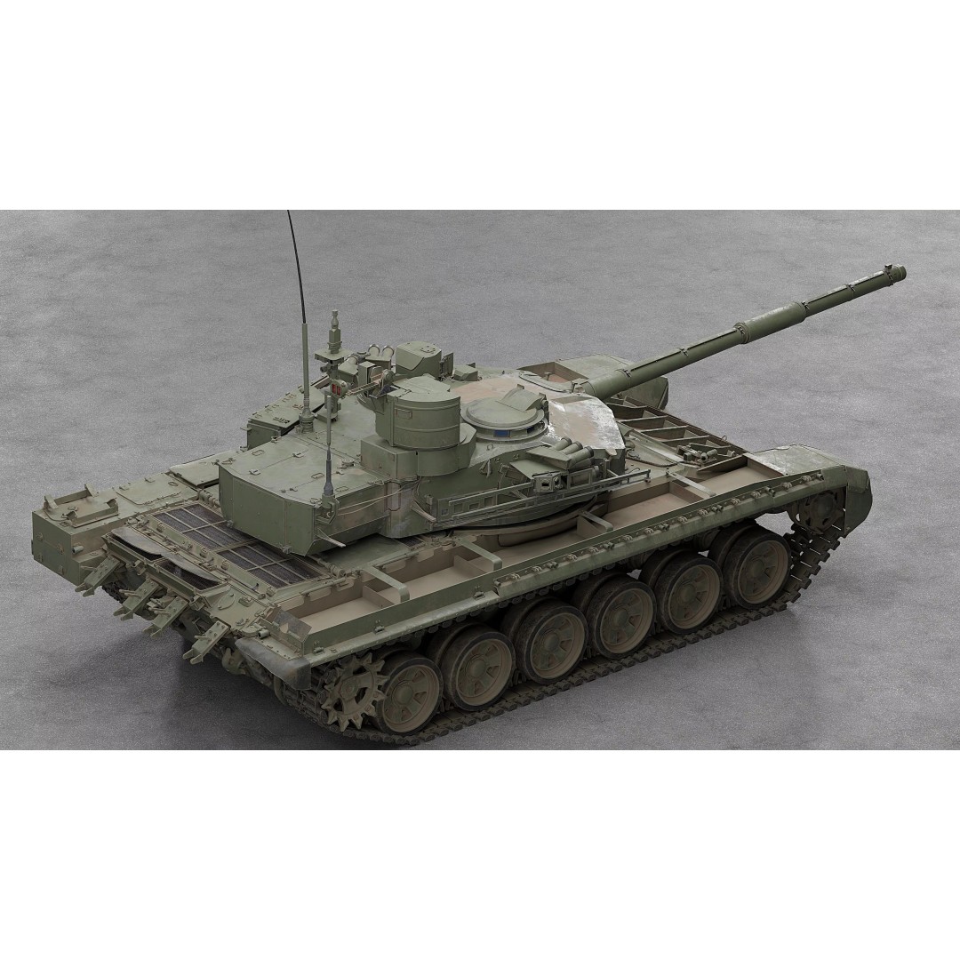 T-90M Proryv 3D Model – Low Poly Game Ready Tank with PBR Textures - View 47