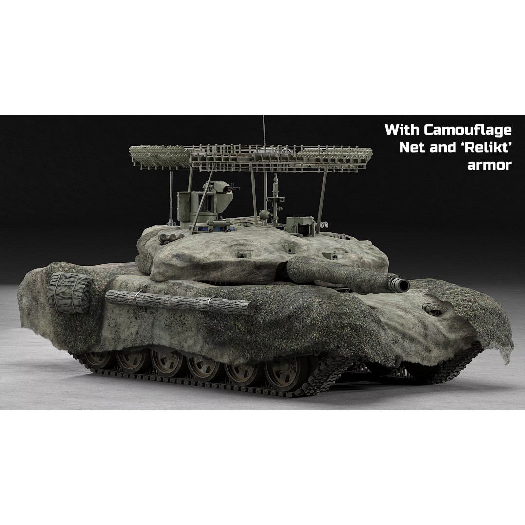 T-90M Proryv 3D Model – Low Poly Game Ready Tank with PBR Textures - View 5