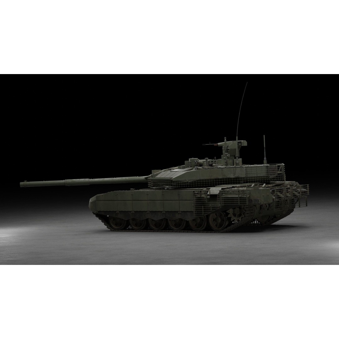 T-90M Proryv 3D Model – Low Poly Game Ready Tank with PBR Textures - View 51