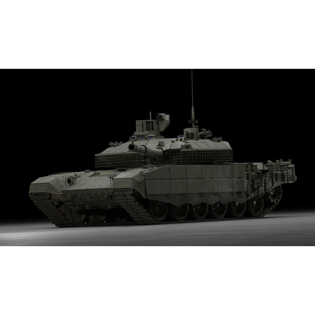 T-90M Proryv 3D Model – Low Poly Game Ready Tank with PBR Textures - View 52
