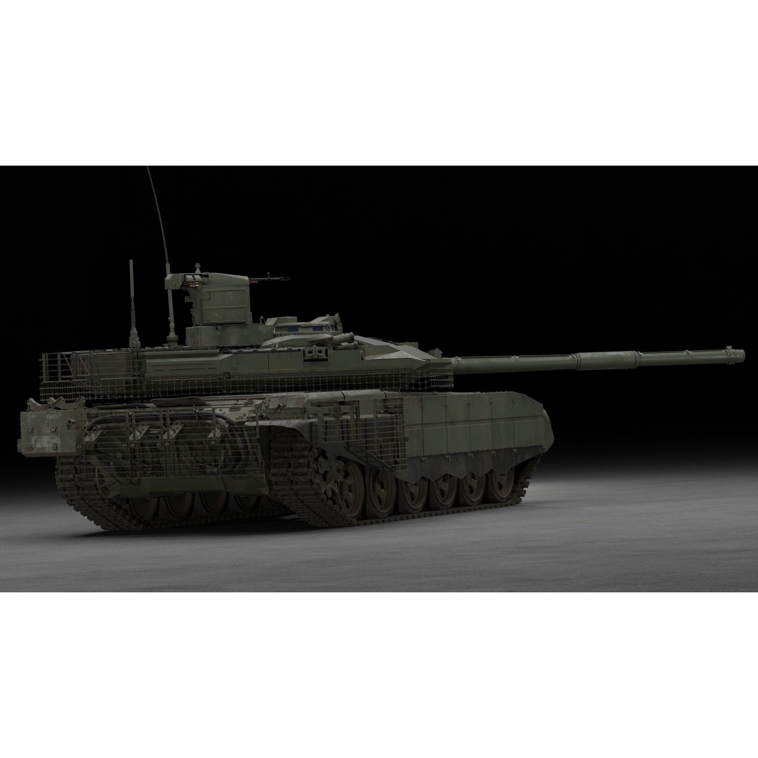 T-90M Proryv 3D Model – Low Poly Game Ready Tank with PBR Textures - View 55