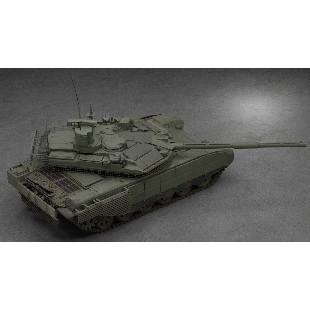 T-90M Proryv 3D Model – Low Poly Game Ready Tank with PBR Textures - View 56