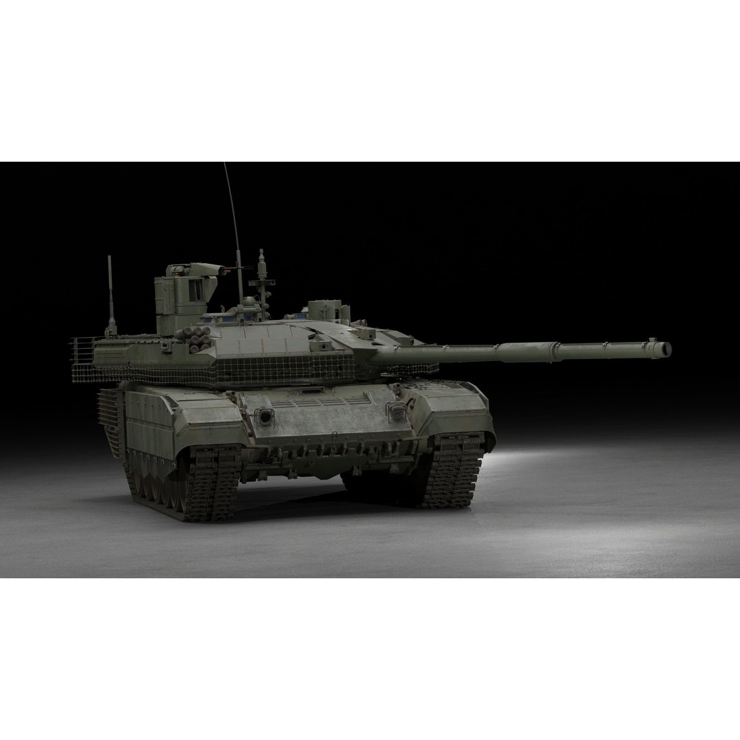 T-90M Proryv 3D Model – Low Poly Game Ready Tank with PBR Textures - View 57
