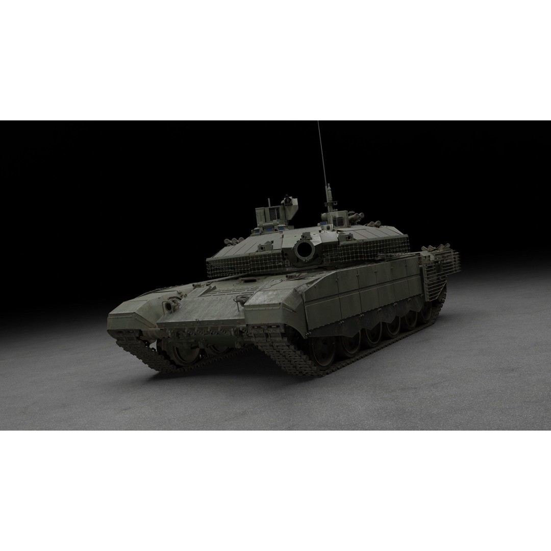 T-90M Proryv 3D Model – Low Poly Game Ready Tank with PBR Textures - View 58