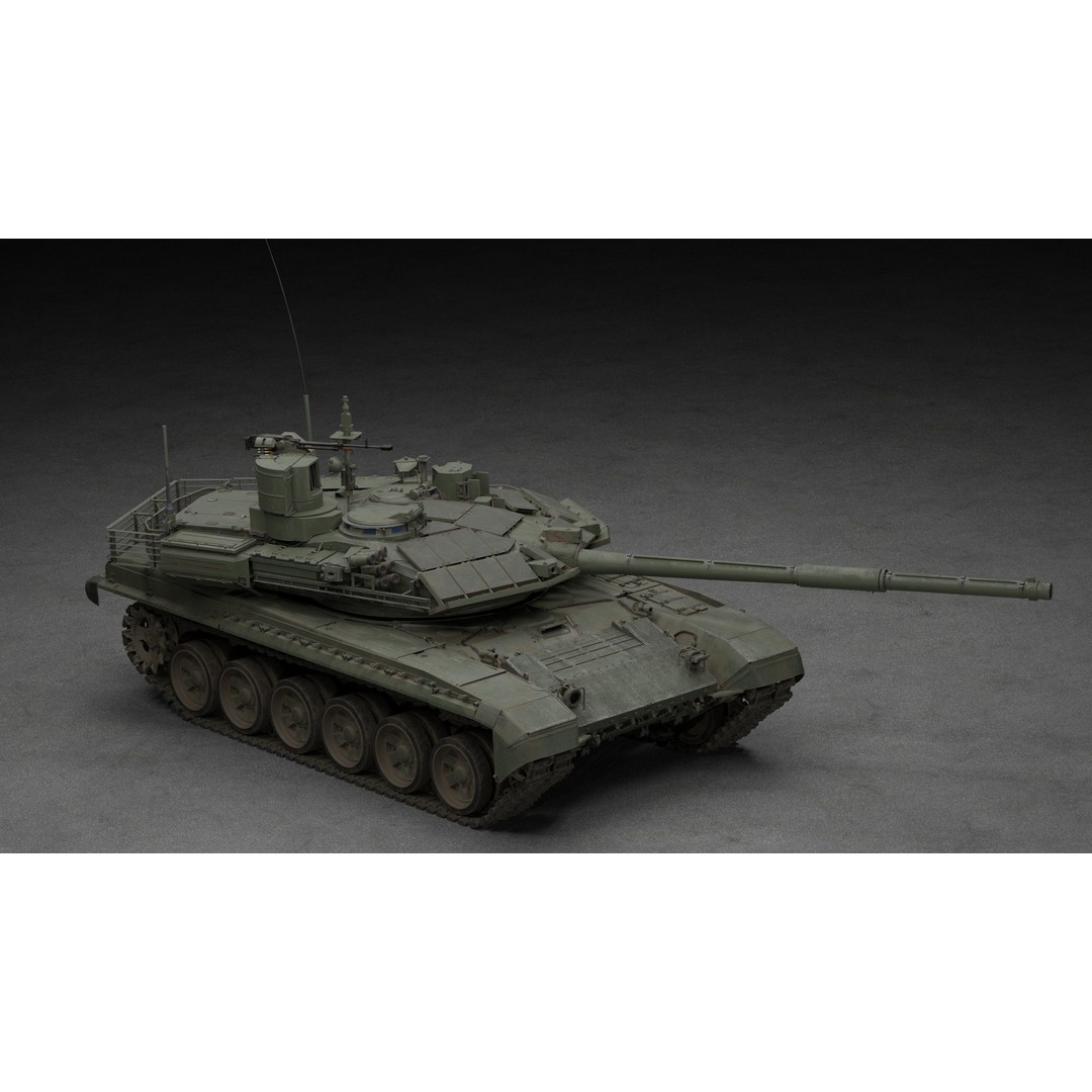 T-90M Proryv 3D Model – Low Poly Game Ready Tank with PBR Textures - View 61