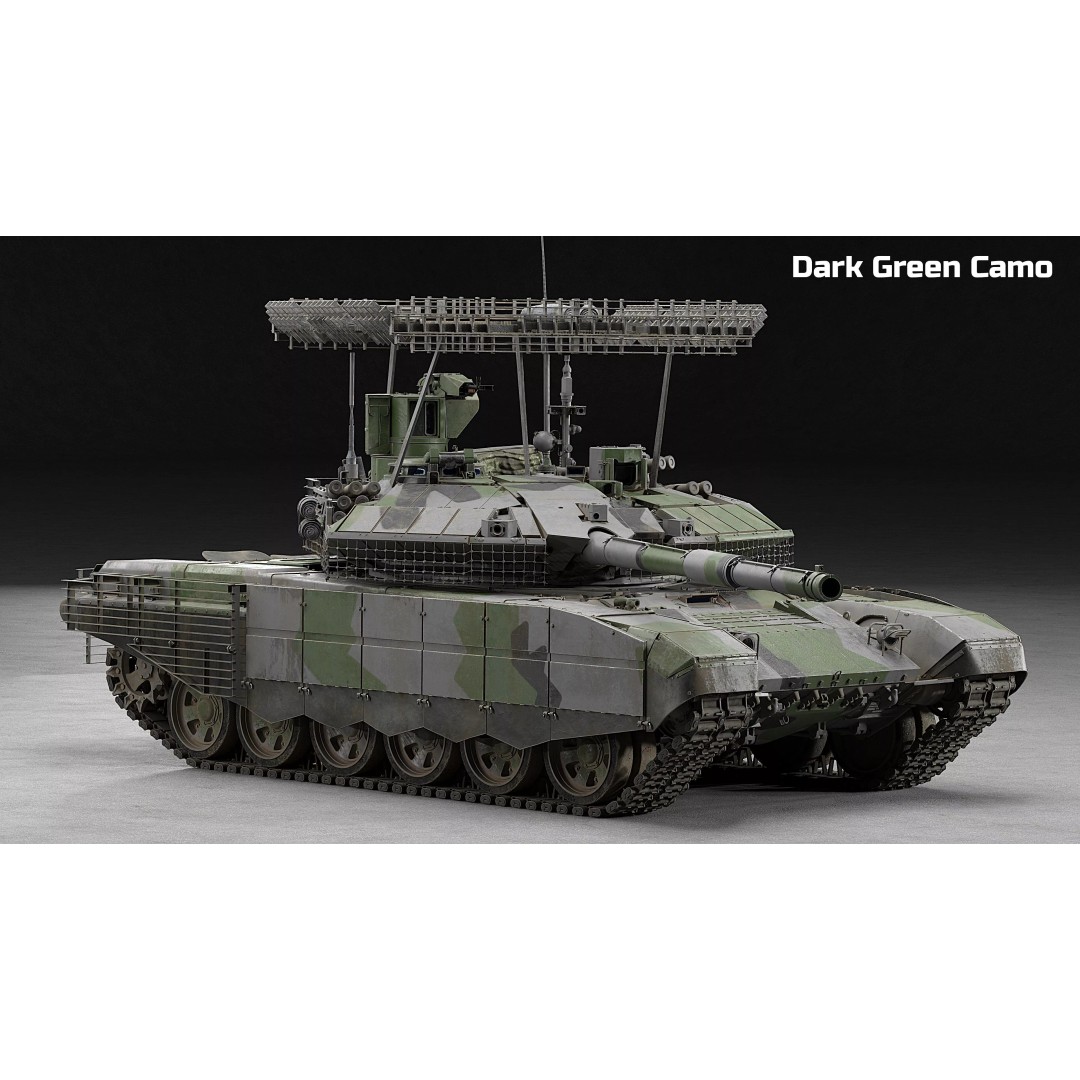T-90M Proryv 3D Model – Low Poly Game Ready Tank with PBR Textures - View 9