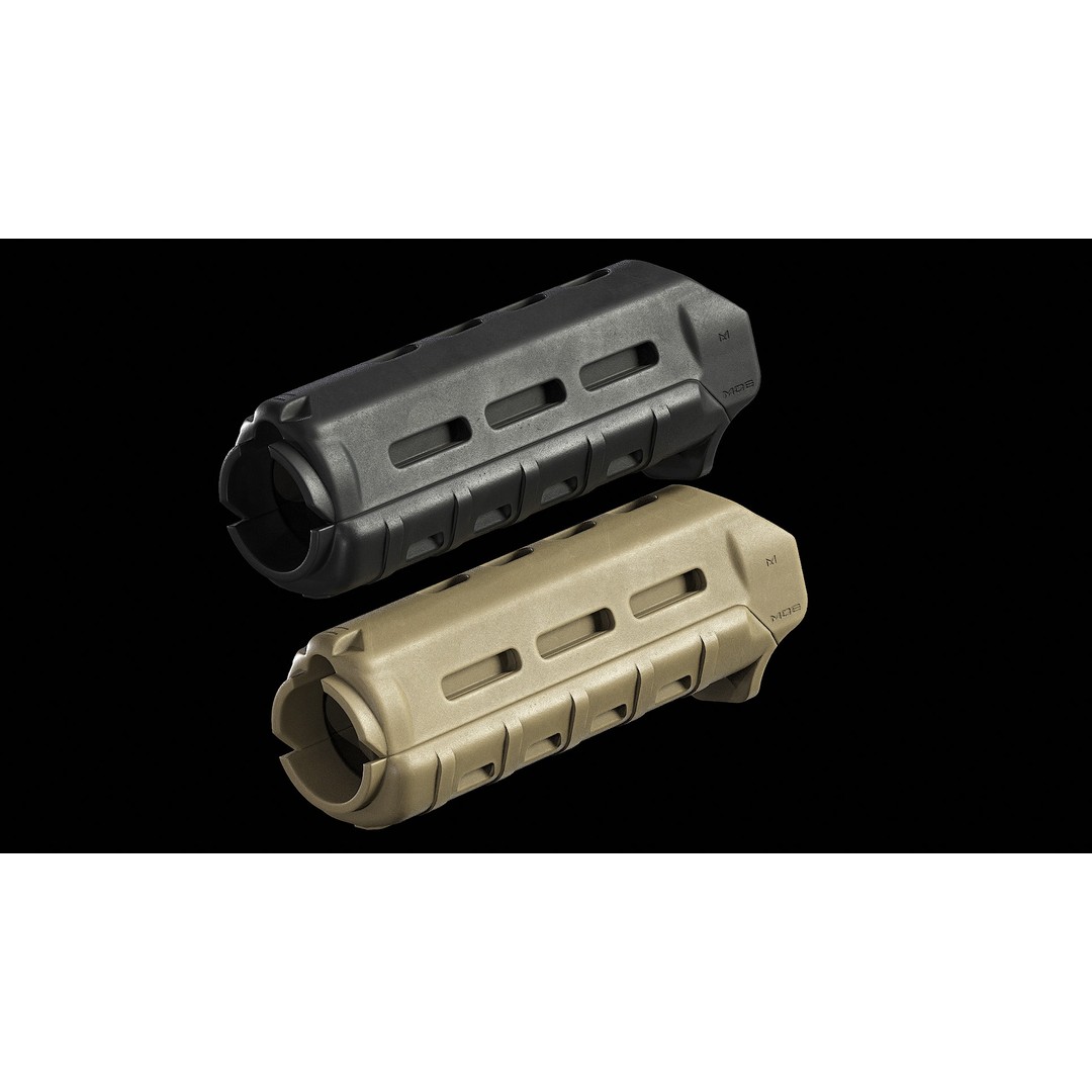 Magpul MOE M-Lok Handguard 3D Model – Low Poly PBR Game Asset, FBX, OBJ - View 3
