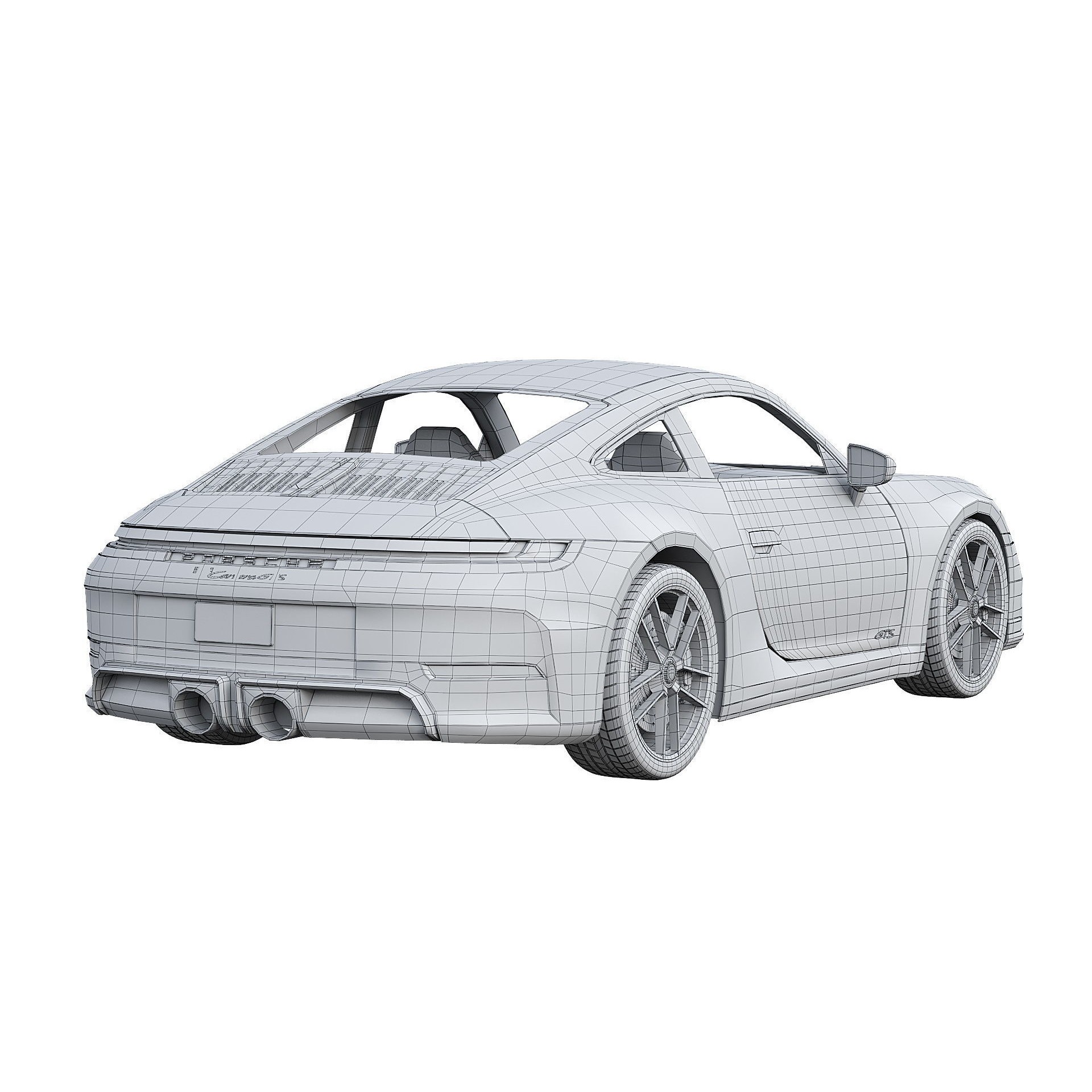 Porsche 911 Carrera GTS Hybrid 2025 - Game-Ready 3D Model