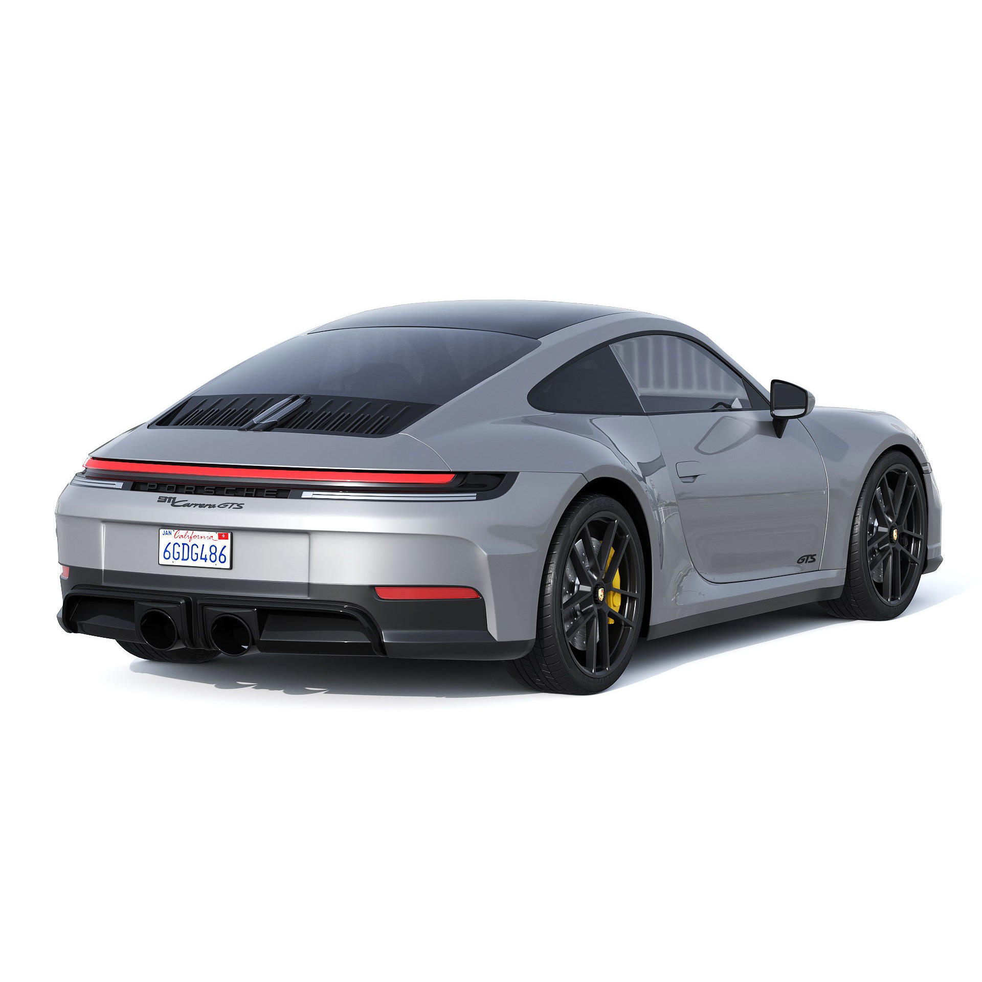 Porsche 911 Carrera GTS Hybrid 2025 - Game-Ready 3D Model - View 3
