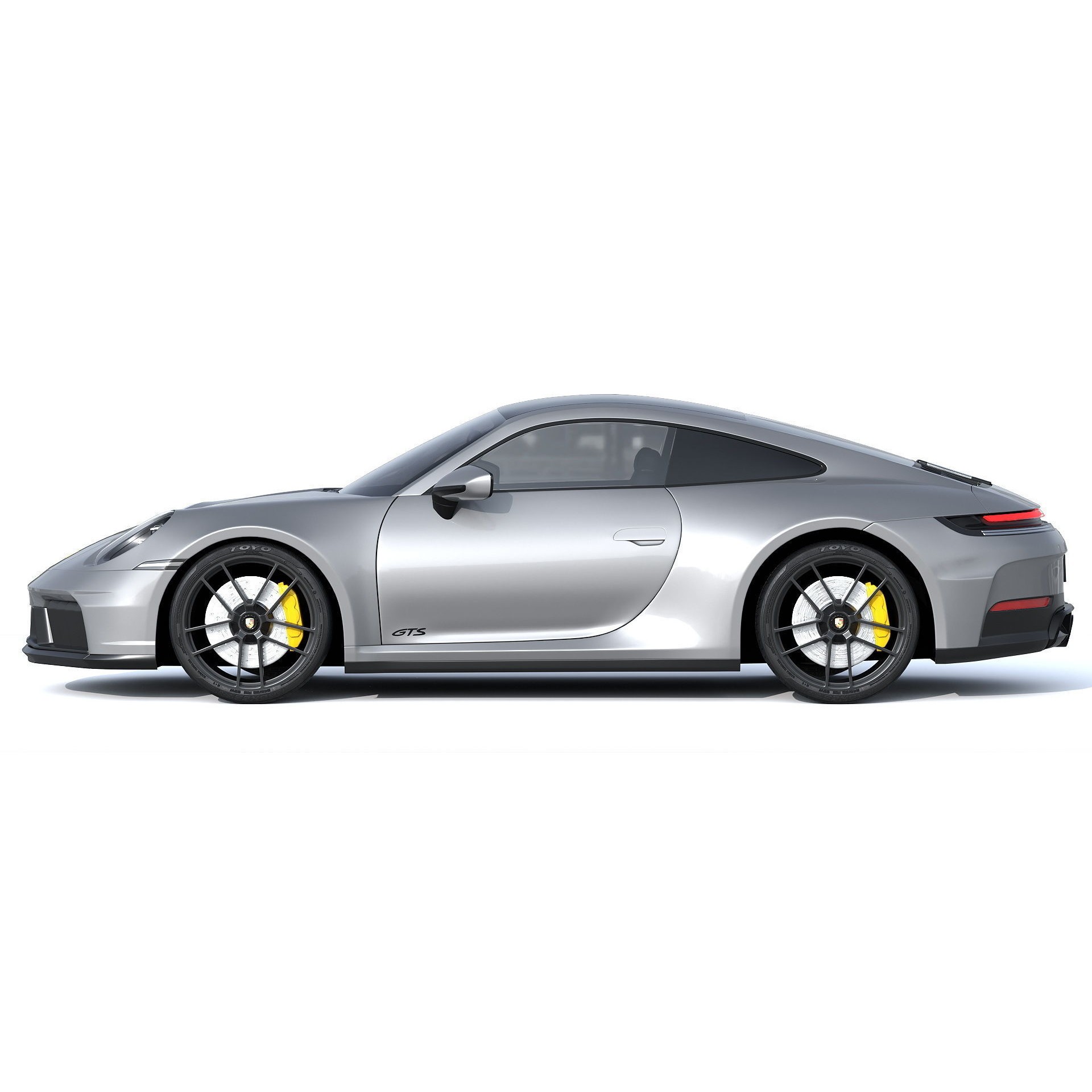 Porsche 911 Carrera GTS Hybrid 2025 - Game-Ready 3D Model - View 4