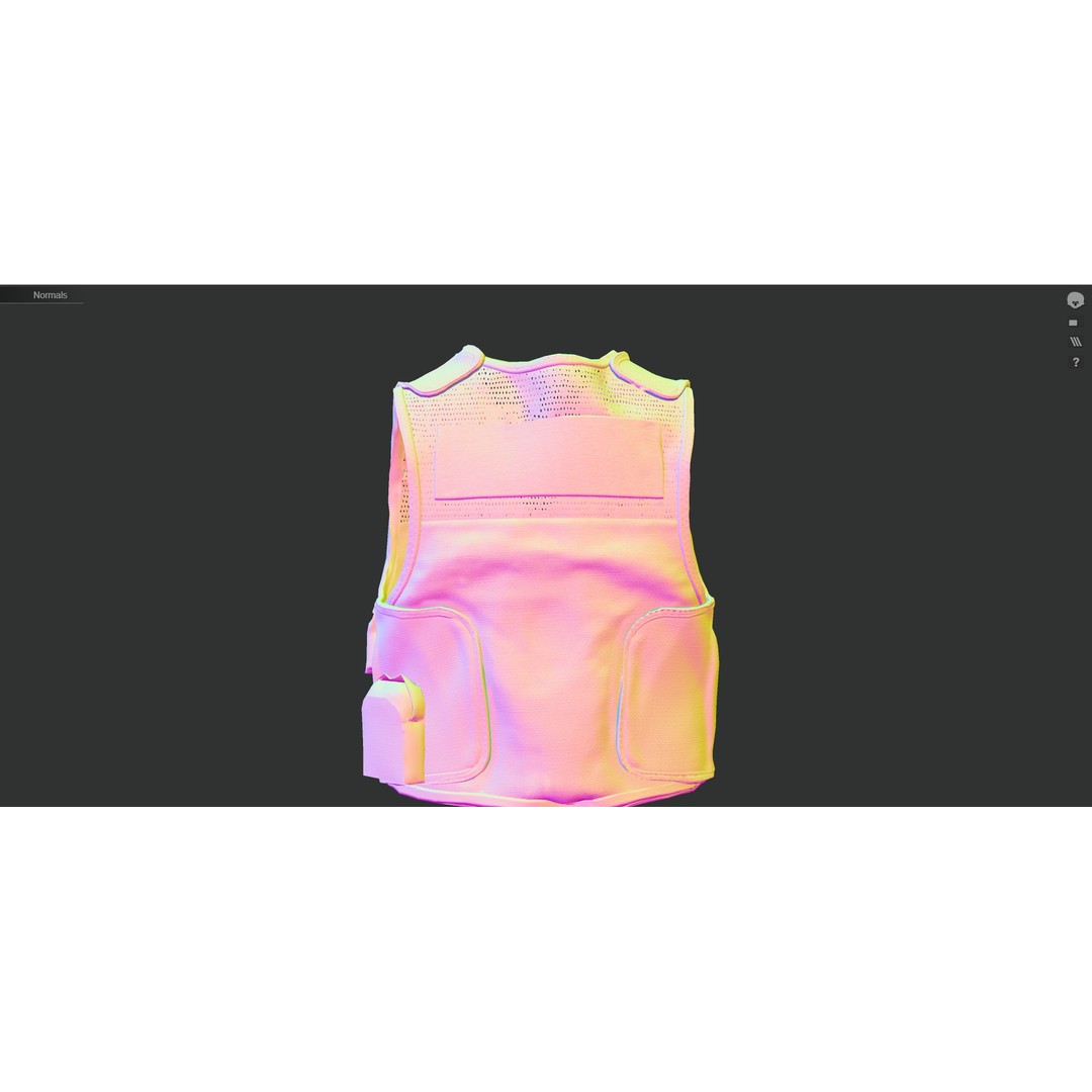 Austrian Armed Forces Tactical Vest 3D Model – Low Poly GTA-Ready Asset, FBX/OBJ