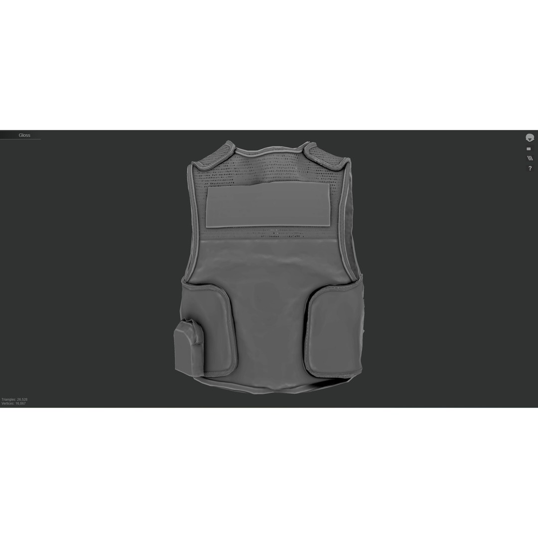 Austrian Armed Forces Tactical Vest 3D Model – Low Poly GTA-Ready Asset, FBX/OBJ - View 19