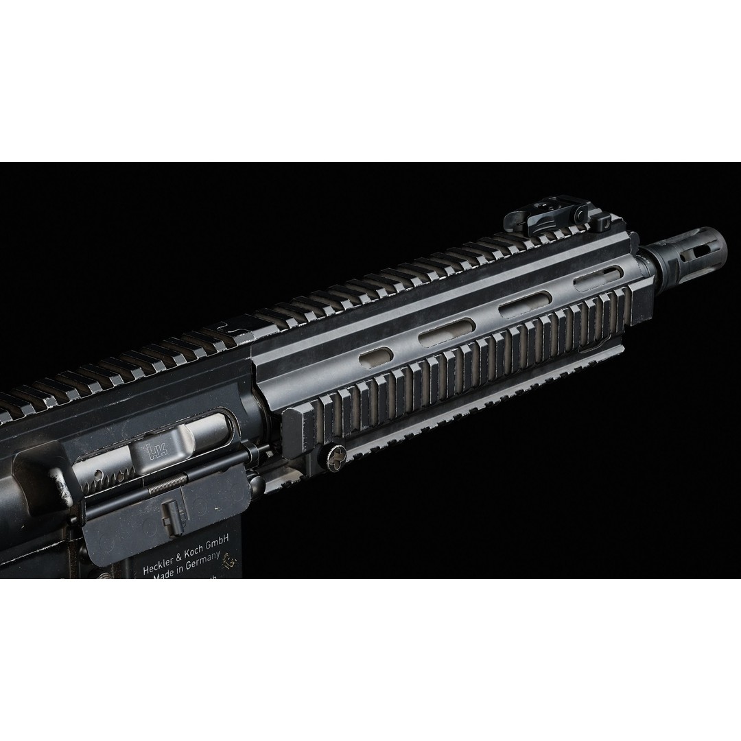 HK416D Rifle 3D Model – Low Poly Game-Ready Asset, FBX - View 15