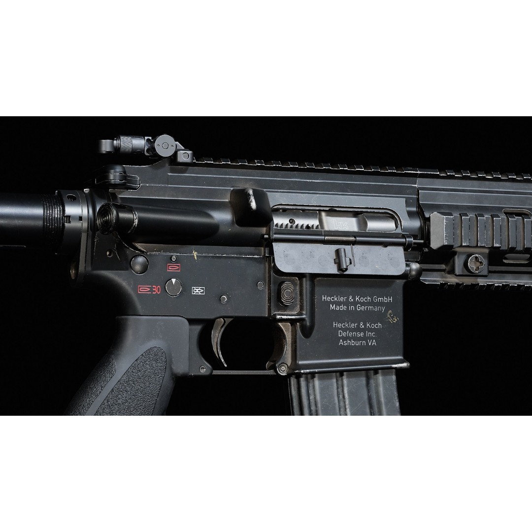 HK416D Rifle 3D Model – Low Poly Game-Ready Asset, FBX - View 16