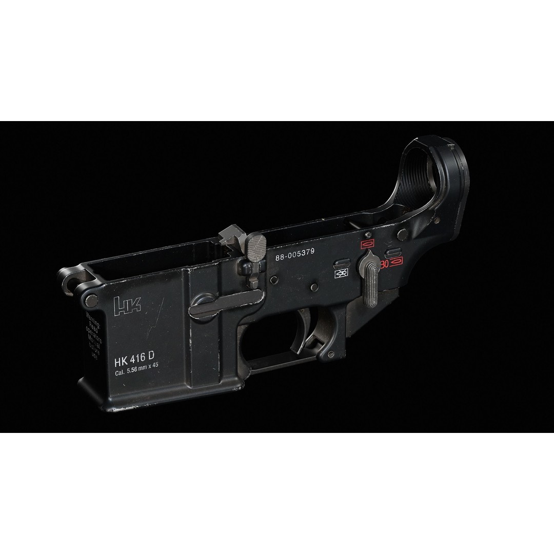 HK416D Rifle 3D Model – Low Poly Game-Ready Asset, FBX - View 9