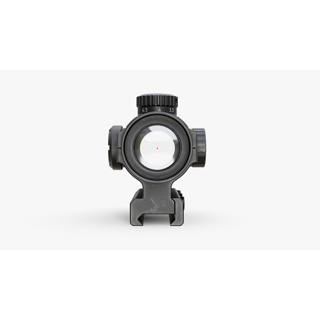 LEUBOLD RDS Weapon Sight 3D Model – Low Poly Game Asset, FBX & OBJ - View 12