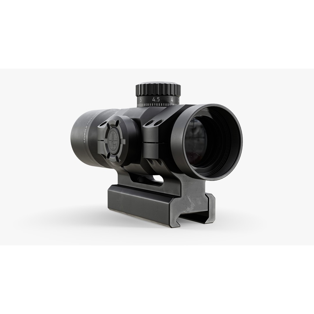 LEUBOLD RDS Weapon Sight 3D Model – Low Poly Game Asset, FBX & OBJ - View 13