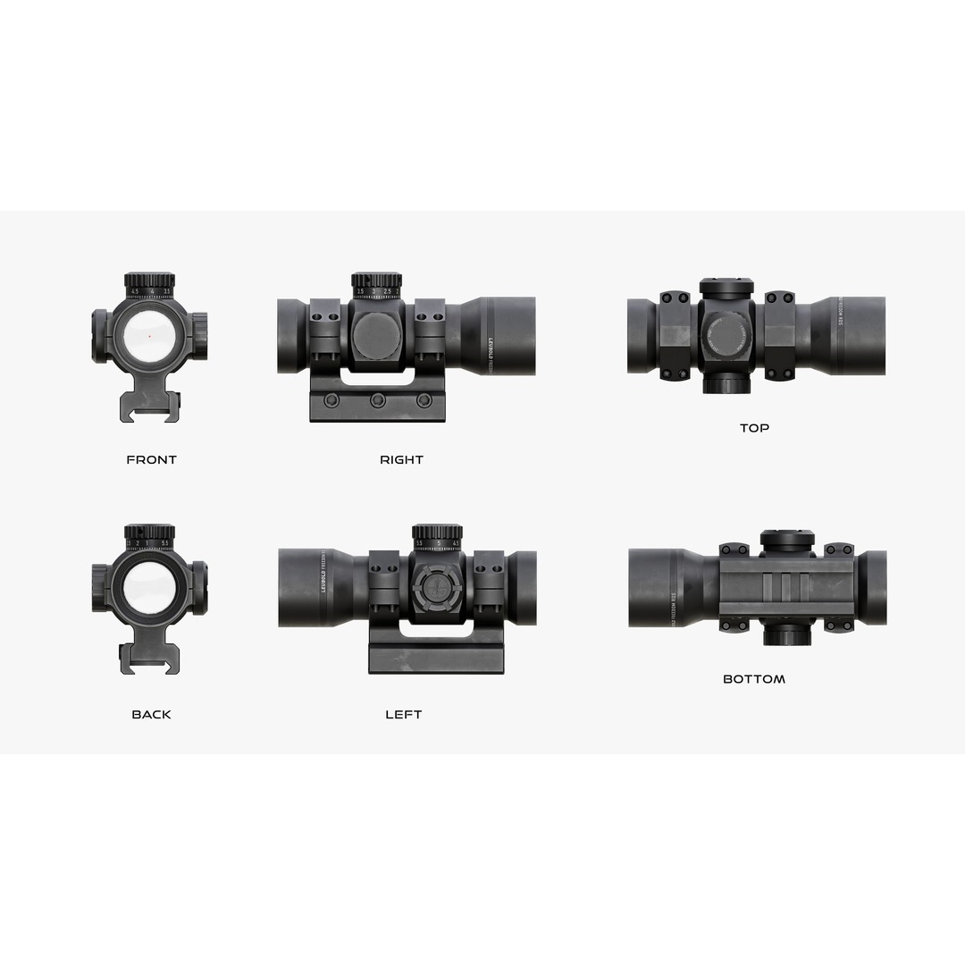 LEUBOLD RDS Weapon Sight 3D Model – Low Poly Game Asset, FBX & OBJ - View 20