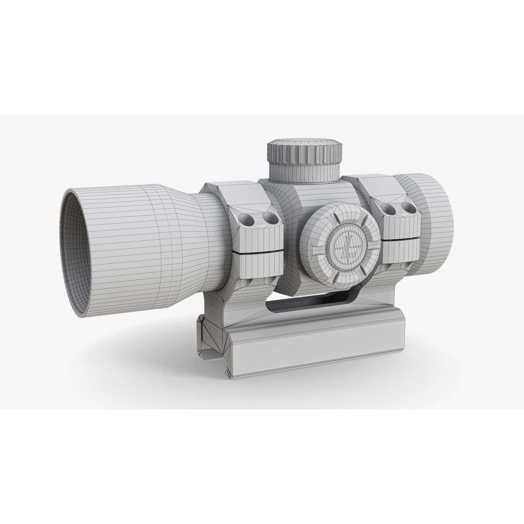 LEUBOLD RDS Weapon Sight 3D Model – Low Poly Game Asset, FBX & OBJ - View 23