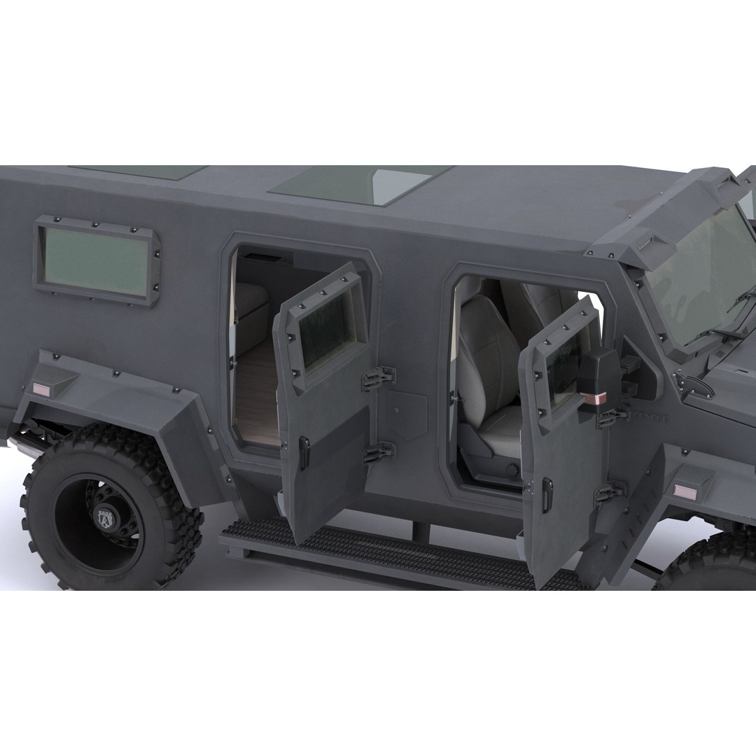 Alpine Condor Armored Luxury Tactical SUV 3D Model – High Poly PBR Asset, FBX/OBJ - View 10