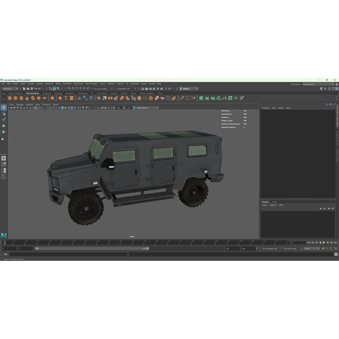 Alpine Condor Armored Luxury Tactical SUV 3D Model – High Poly PBR Asset, FBX/OBJ - View 14