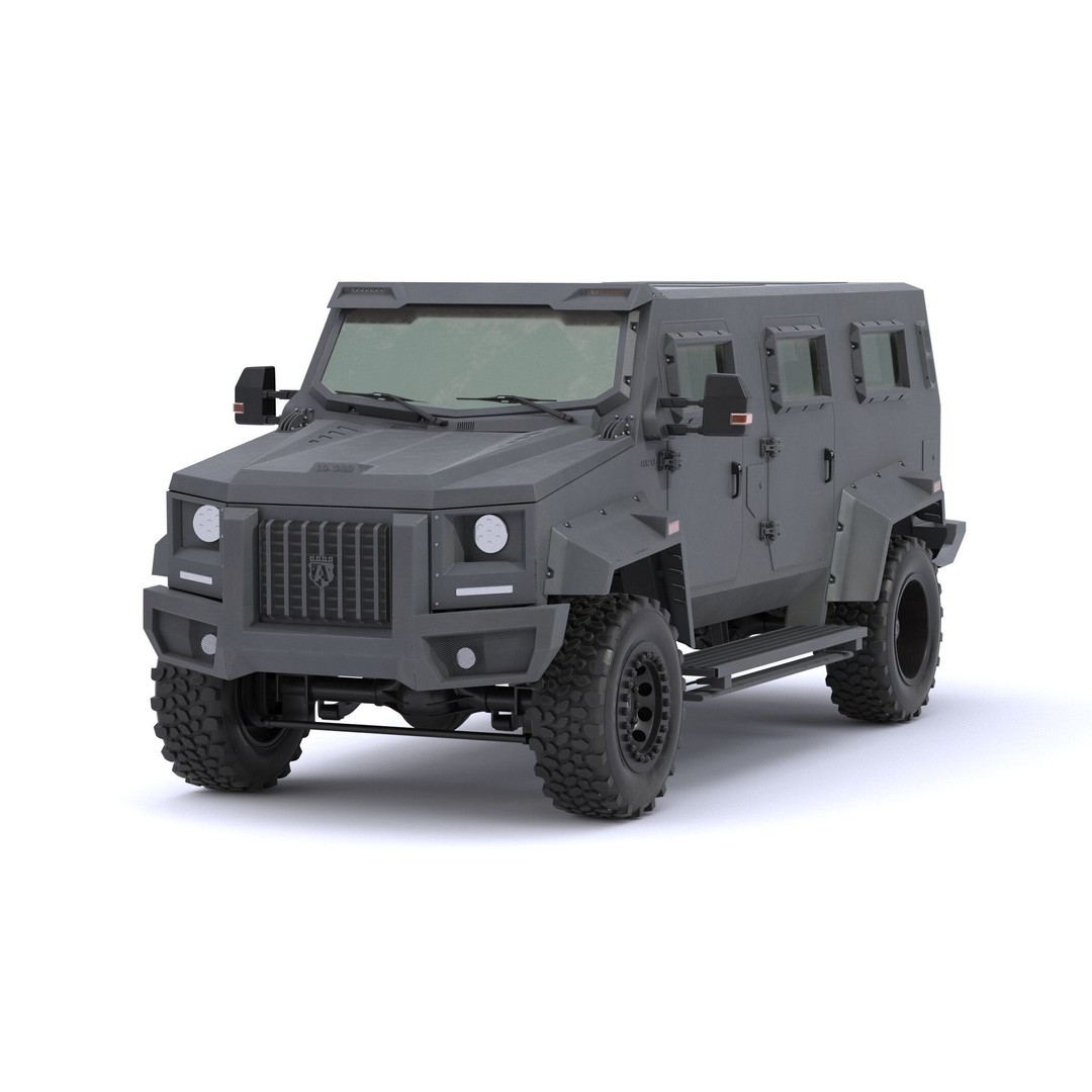 Alpine Condor Armored Luxury Tactical SUV 3D Model – High Poly PBR Asset, FBX/OBJ - View 18