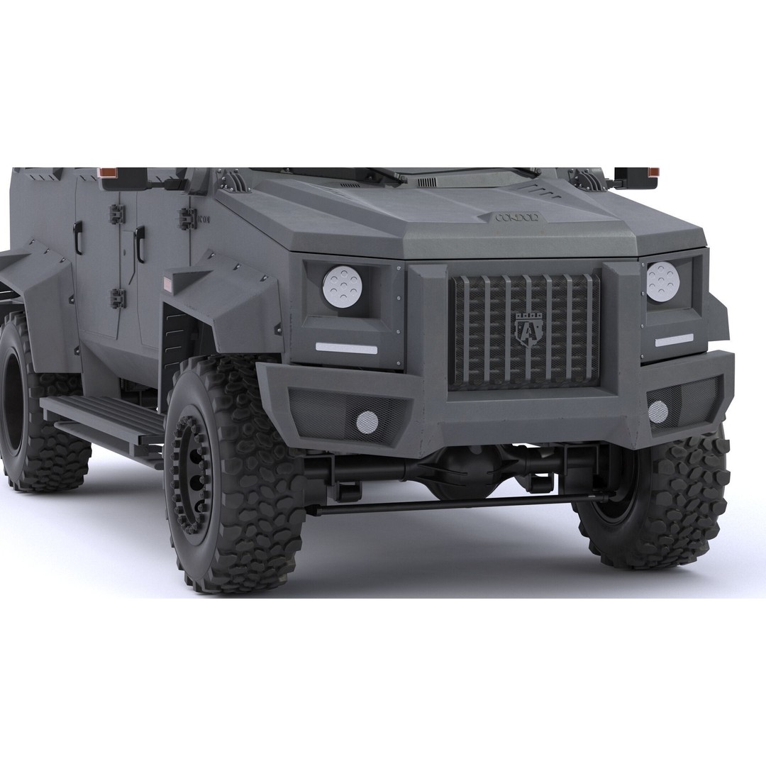 Alpine Condor Armored Luxury Tactical SUV 3D Model – High Poly PBR Asset, FBX/OBJ - View 21