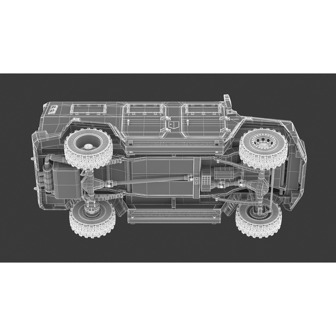 Alpine Condor Armored Luxury Tactical SUV 3D Model – High Poly PBR Asset, FBX/OBJ - View 24