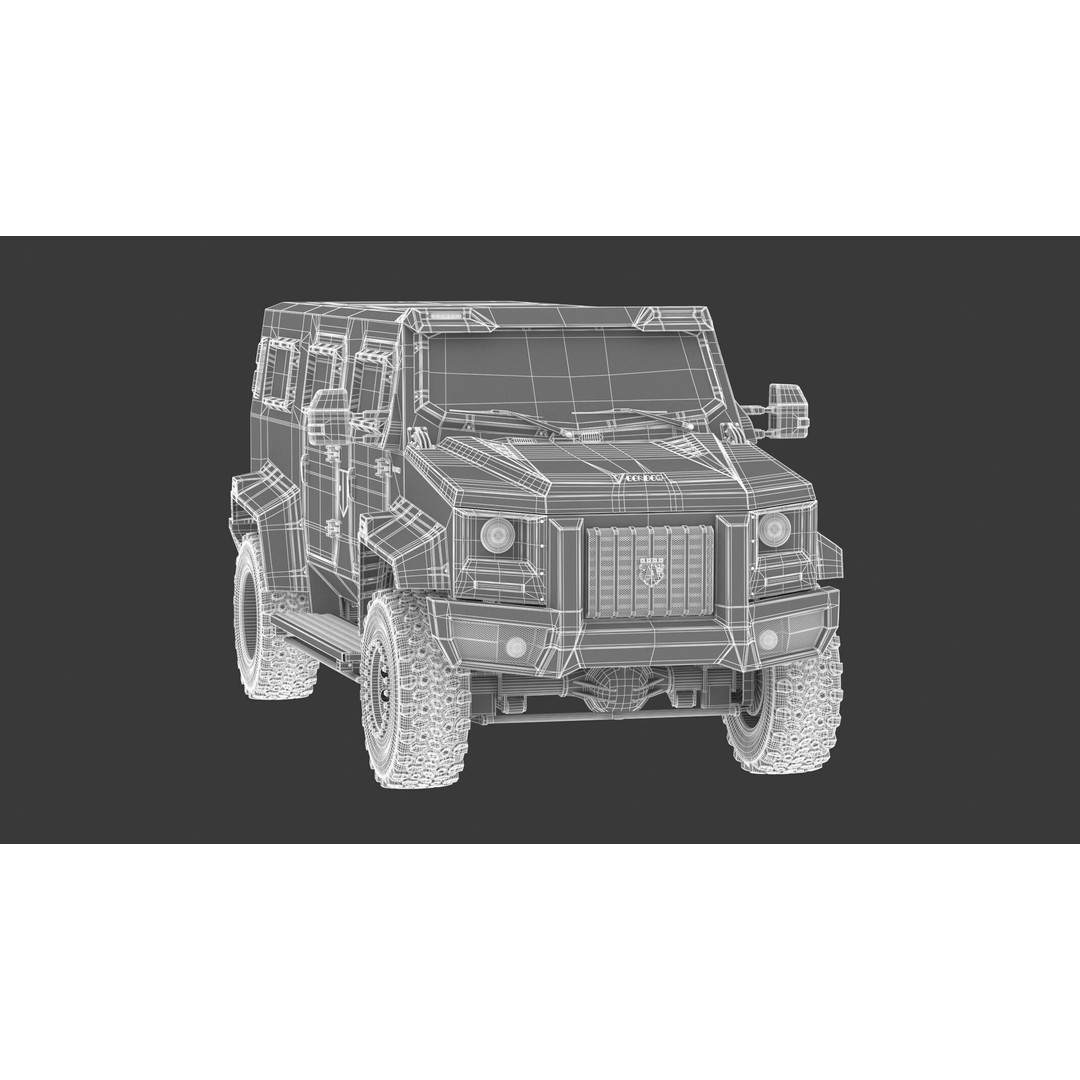 Alpine Condor Armored Luxury Tactical SUV 3D Model – High Poly PBR Asset, FBX/OBJ - View 25