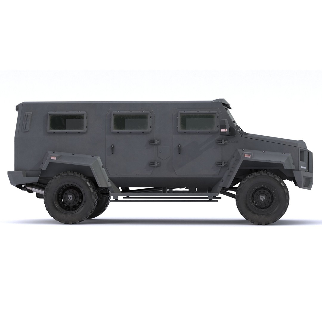 Alpine Condor Armored Luxury Tactical SUV 3D Model – High Poly PBR Asset, FBX/OBJ - View 6