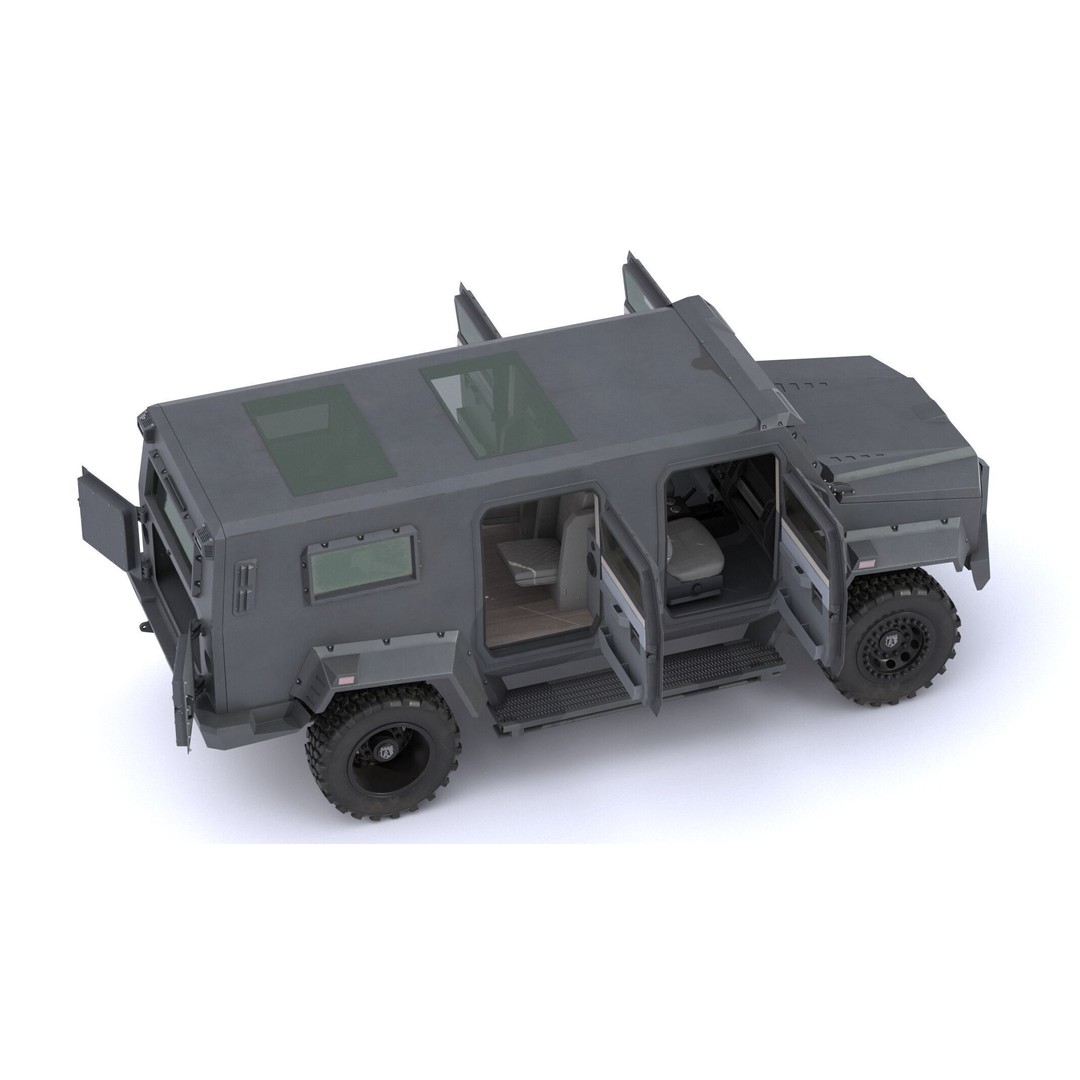 Alpine Condor Armored Luxury Tactical SUV 3D Model – High Poly PBR Asset, FBX/OBJ - View 7