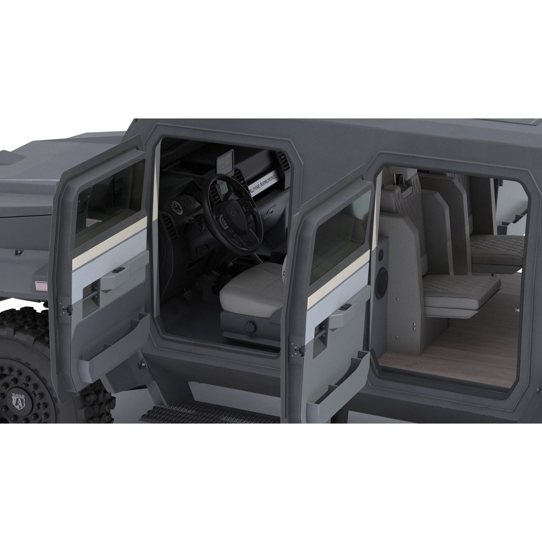 Alpine Condor Armored Luxury Tactical SUV 3D Model – High Poly PBR Asset, FBX/OBJ - View 9