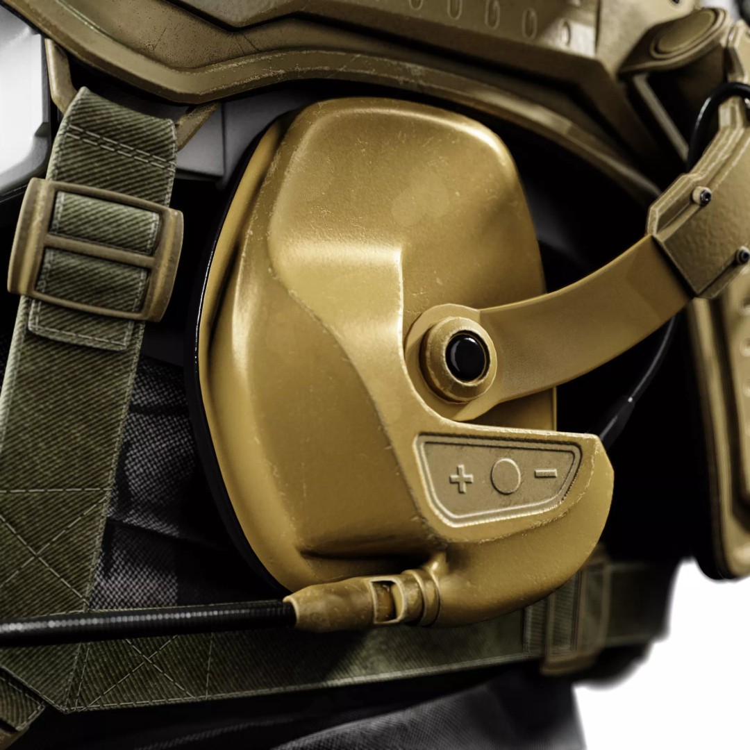 Military Tactical Helmet 3D Model – Game Ready PBR Asset, FBX
