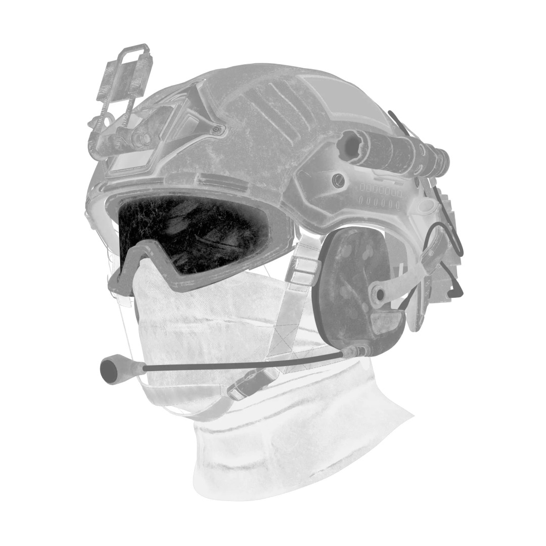 Military Tactical Helmet 3D Model – Game Ready PBR Asset, FBX - View 14