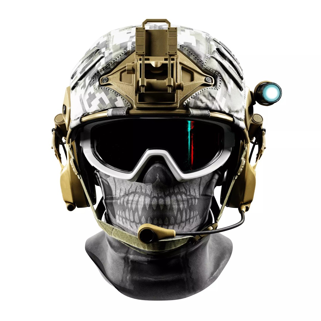 Military Tactical Helmet 3D Model – Game Ready PBR Asset, FBX - View 16