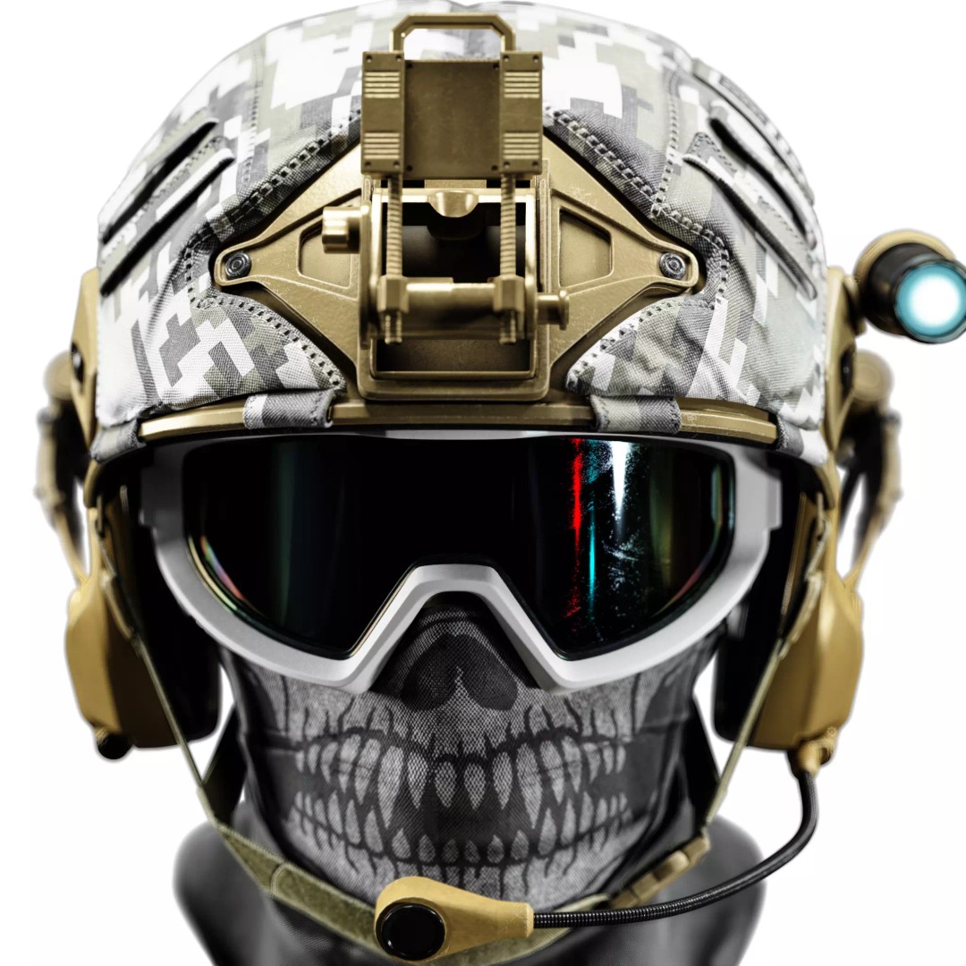 Military Tactical Helmet 3D Model – Game Ready PBR Asset, FBX - View 21