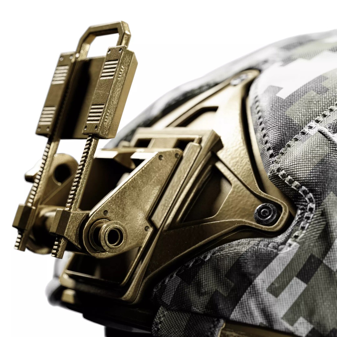 Military Tactical Helmet 3D Model – Game Ready PBR Asset, FBX - View 24