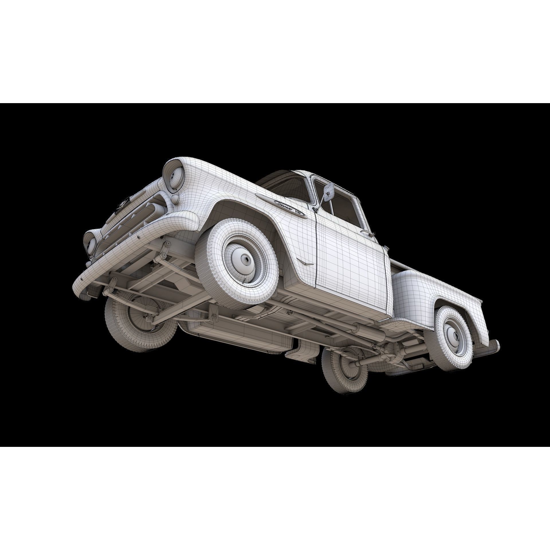 Chevy 3100 Steepside Pickup 1957 - Detailed 3D Model
