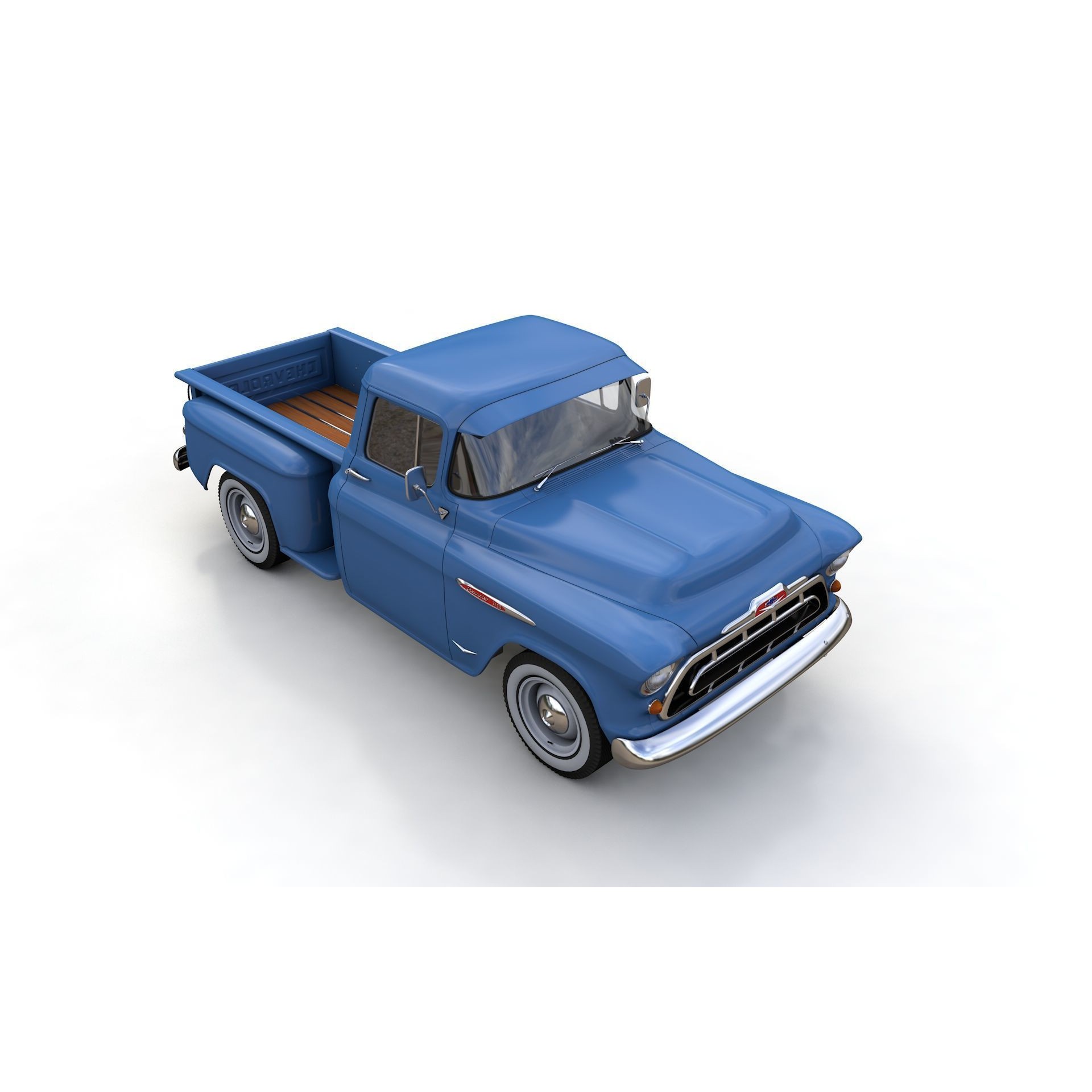 Chevy 3100 Steepside Pickup 1957 - Detailed 3D Model - View 11