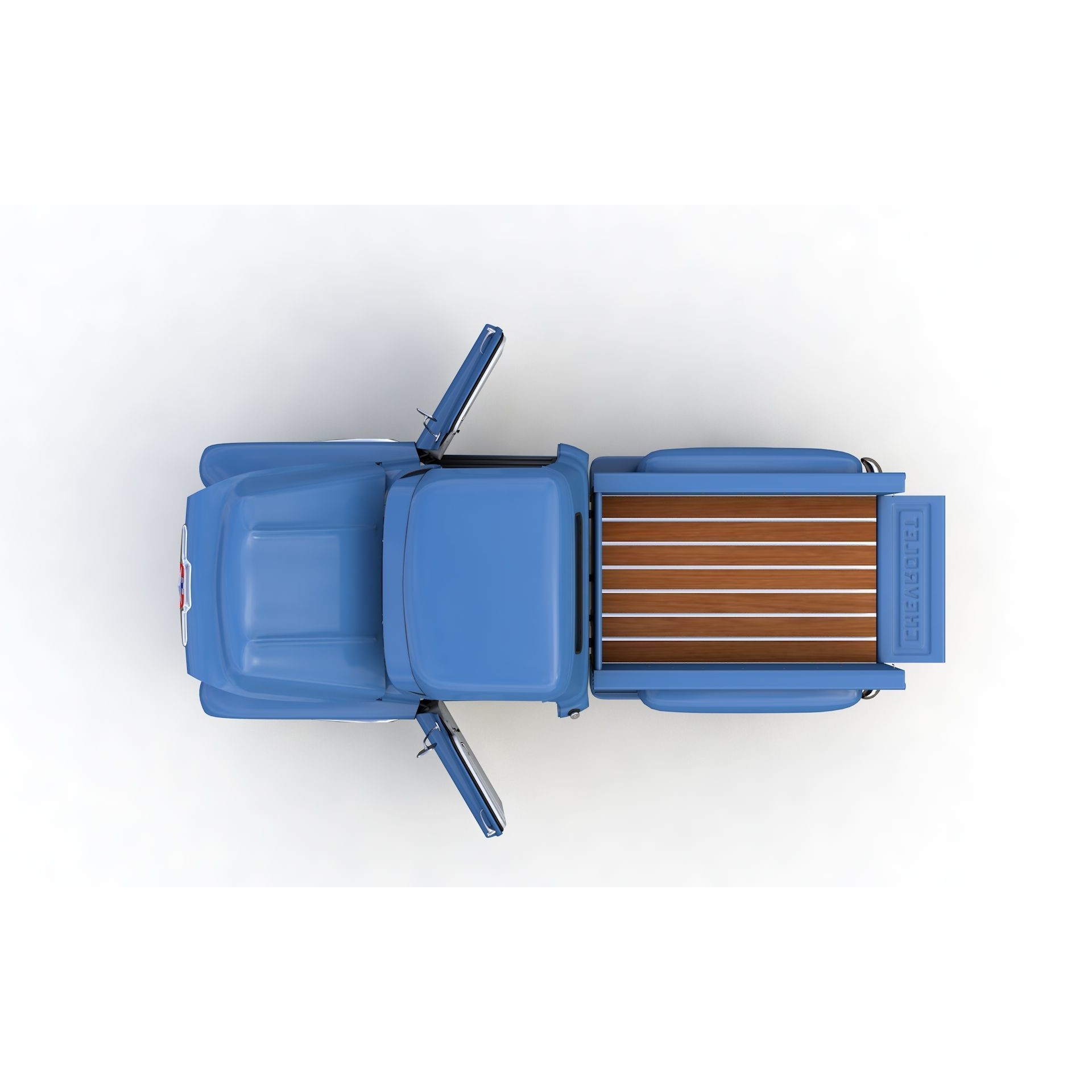 Chevy 3100 Steepside Pickup 1957 - Detailed 3D Model - View 15