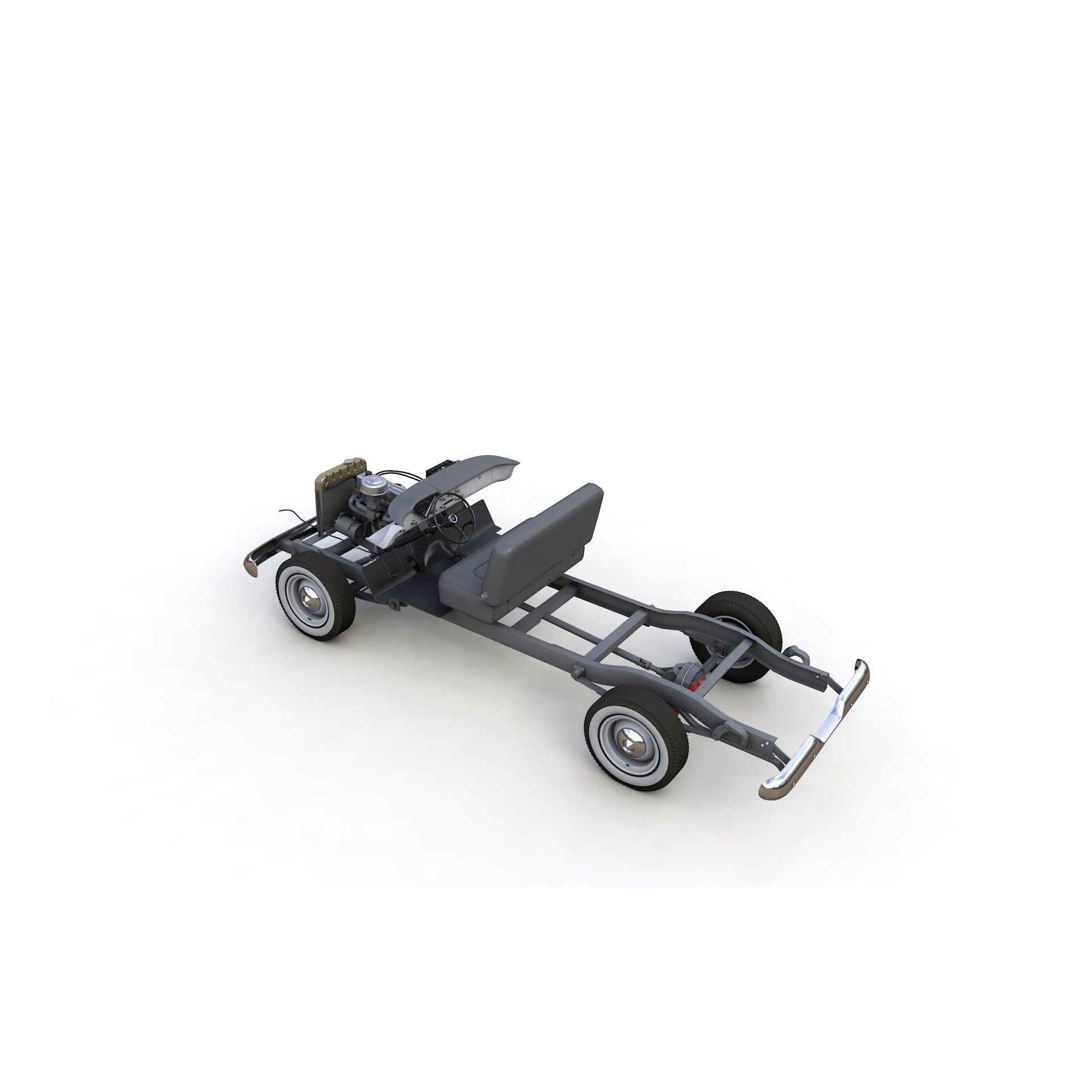 Chevy 3100 Steepside Pickup 1957 - Detailed 3D Model - View 16
