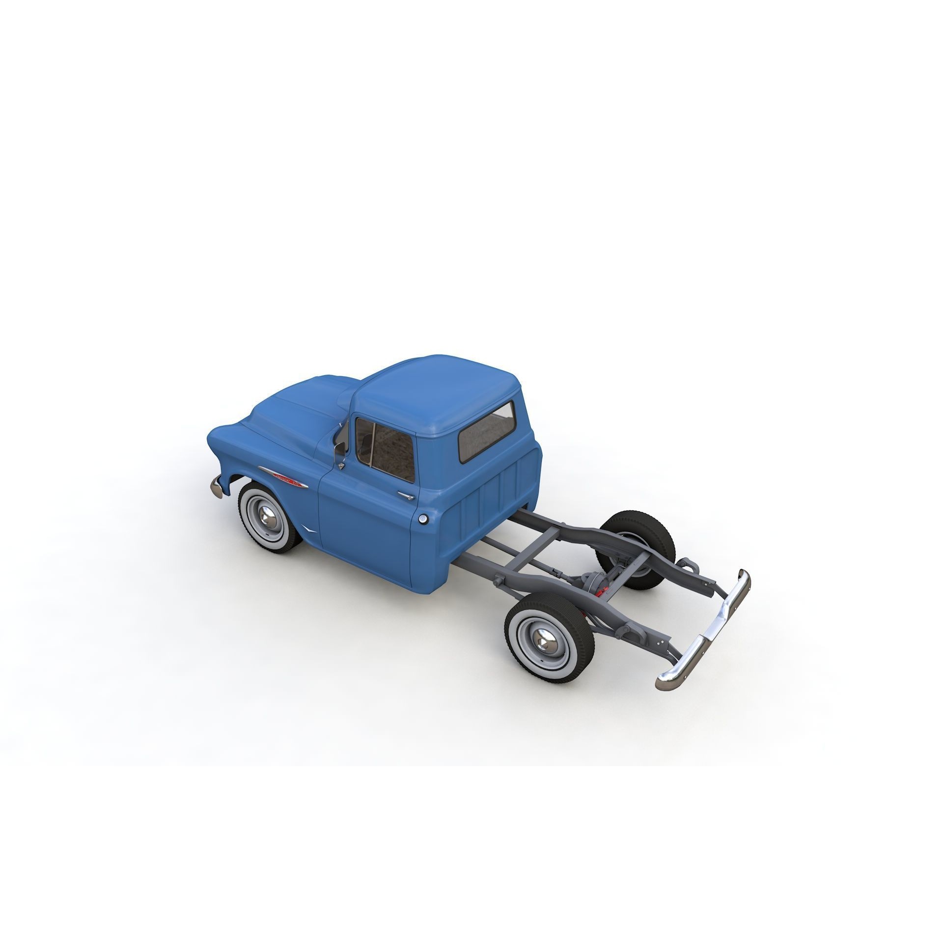 Chevy 3100 Steepside Pickup 1957 - Detailed 3D Model - View 17