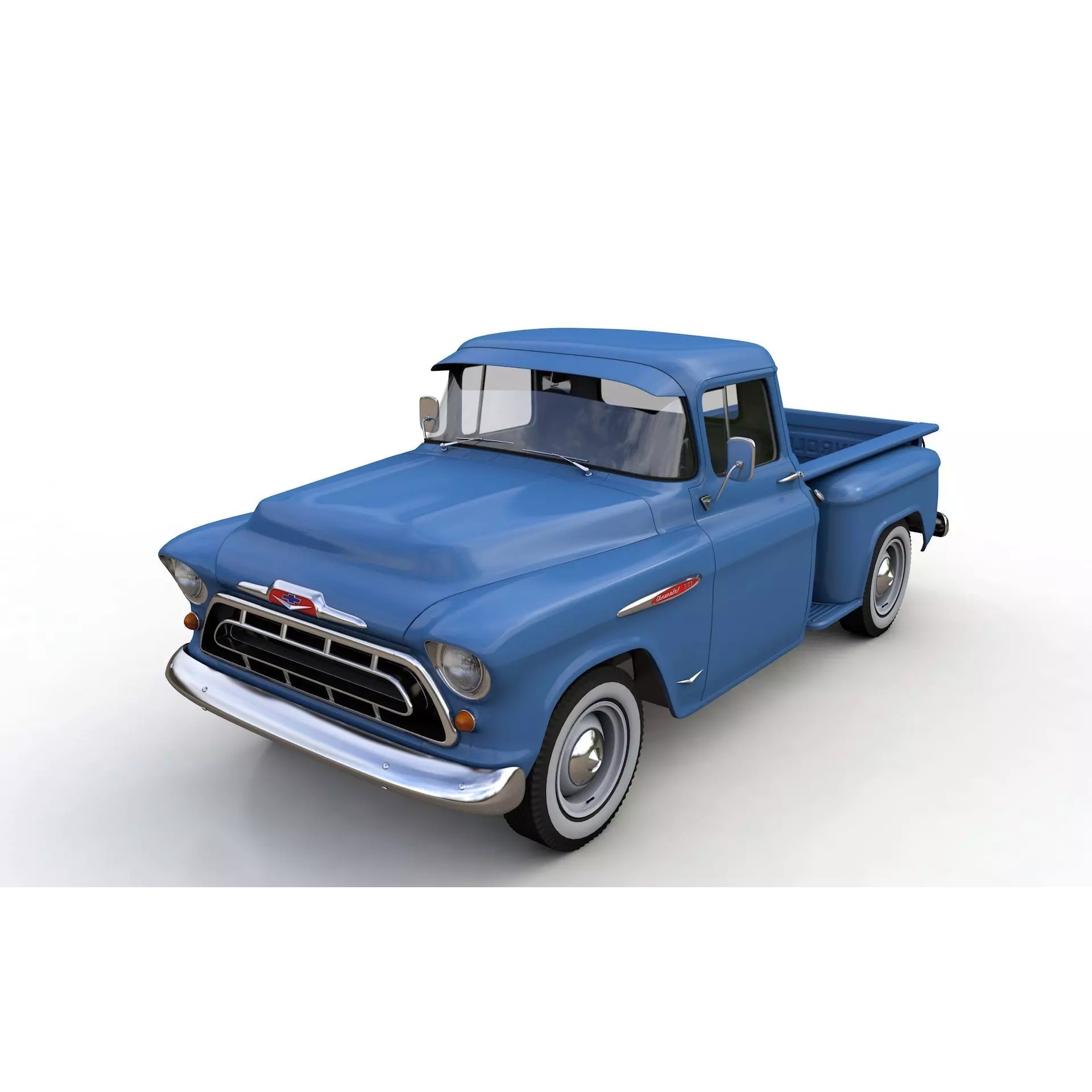 Chevy 3100 Steepside Pickup 1957 - Detailed 3D Model - View 2