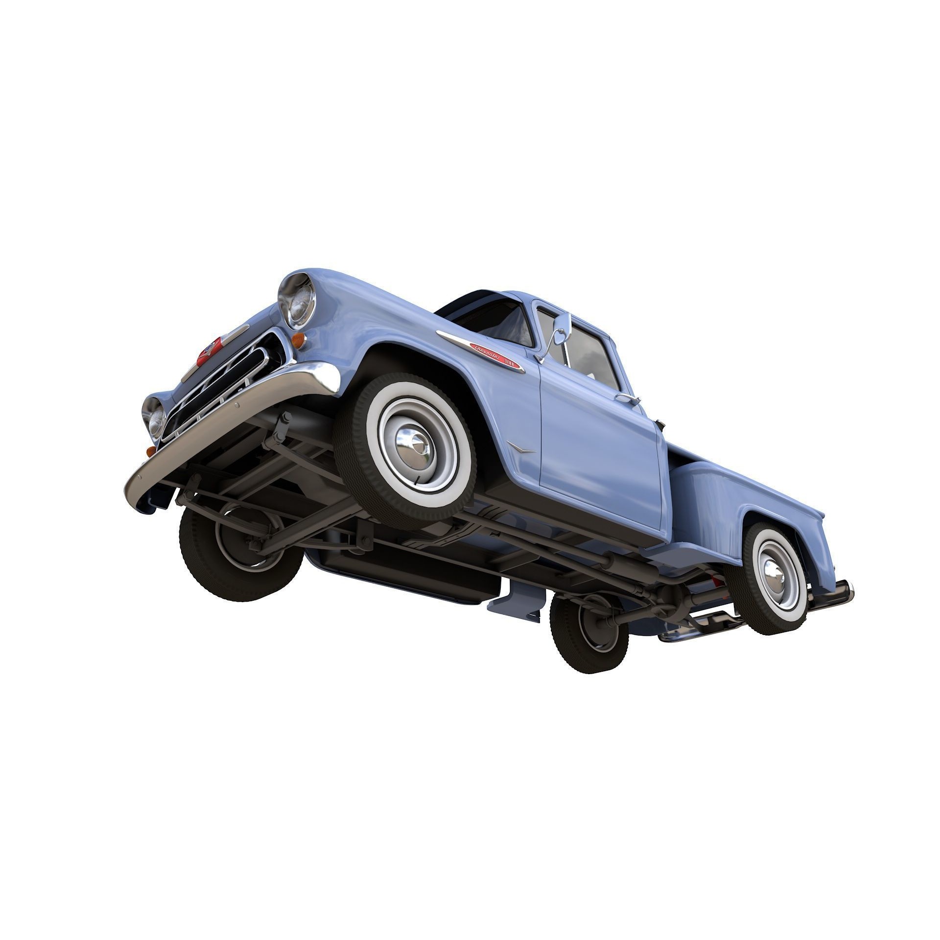 Chevy 3100 Steepside Pickup 1957 - Detailed 3D Model - View 23