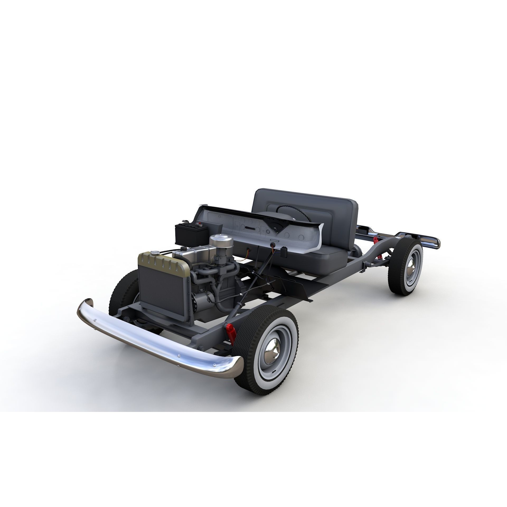 Chevy 3100 Steepside Pickup 1957 - Detailed 3D Model - View 4