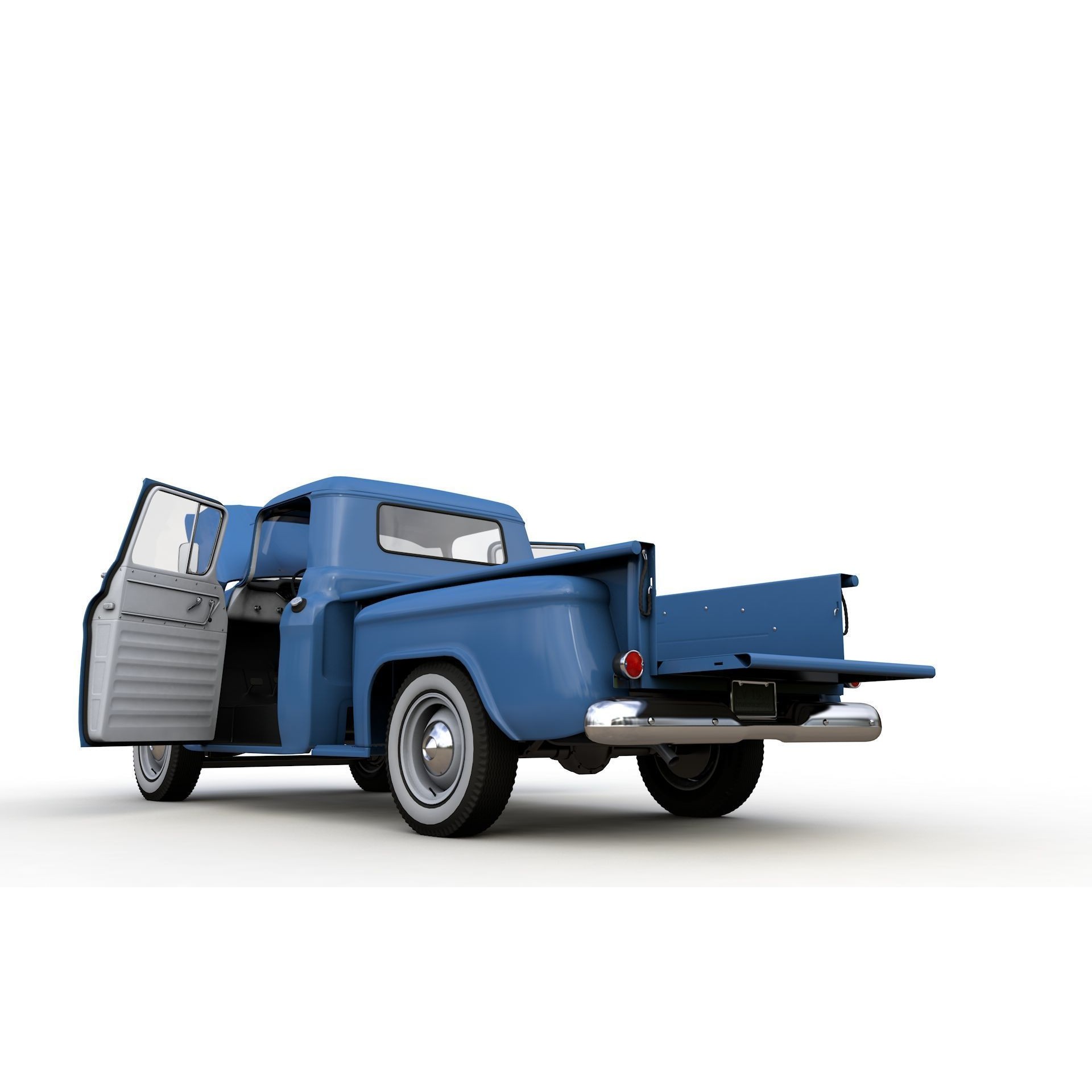 Chevy 3100 Steepside Pickup 1957 - Detailed 3D Model - View 6