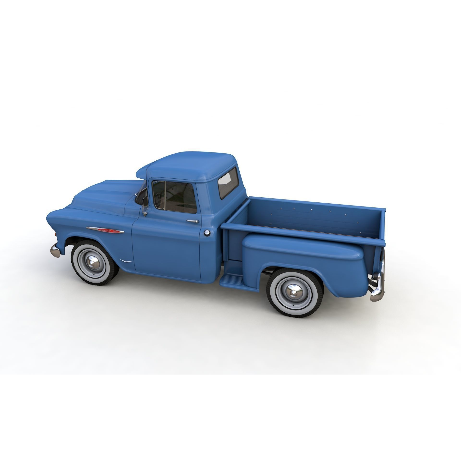 Chevy 3100 Steepside Pickup 1957 - Detailed 3D Model - View 7