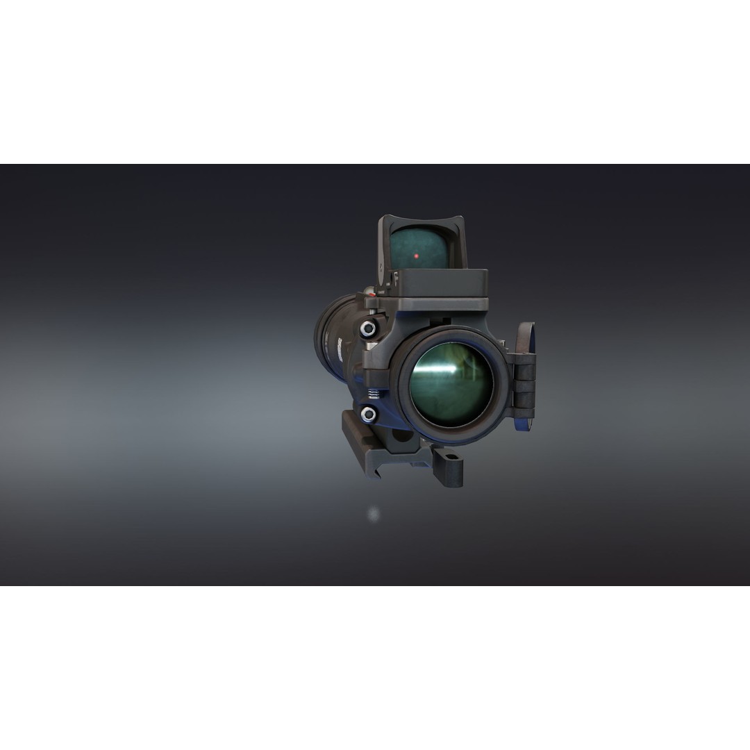 Trijicon TA11SDO 3D Model – Low Poly Optic Sight with PBR Textures - View 6